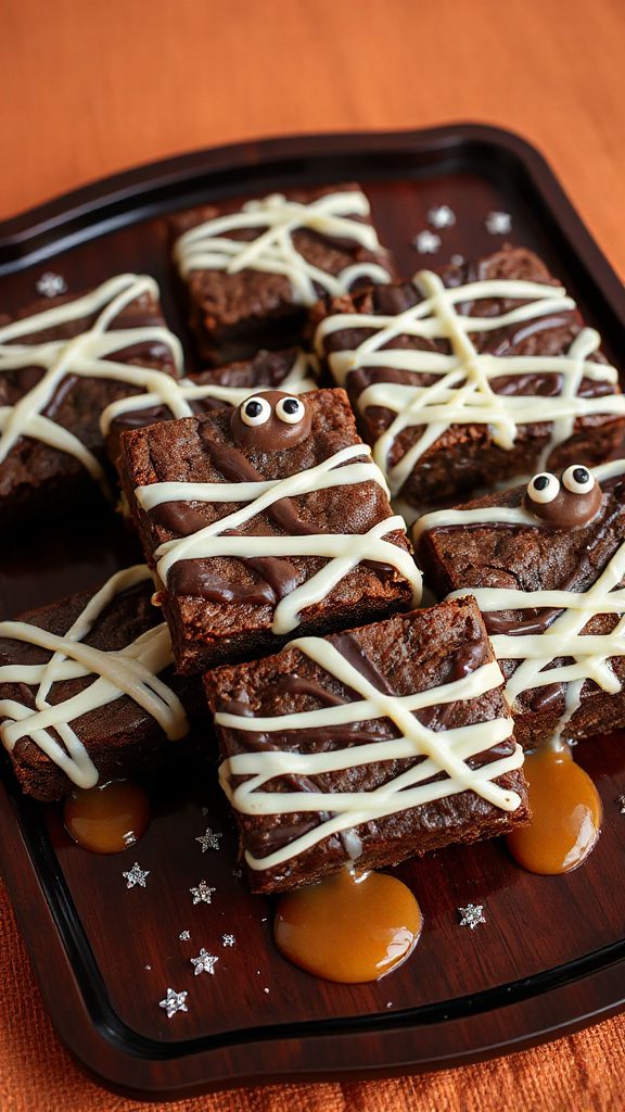 spooky caramel brownie mummies spooky caramel brownie mummies