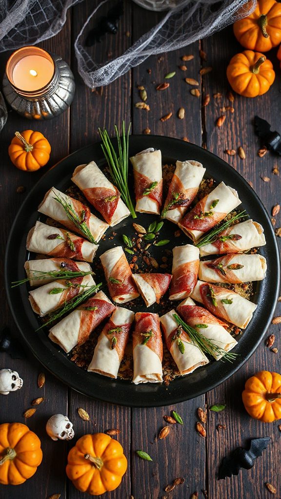 spooky cheese roll ups recipe