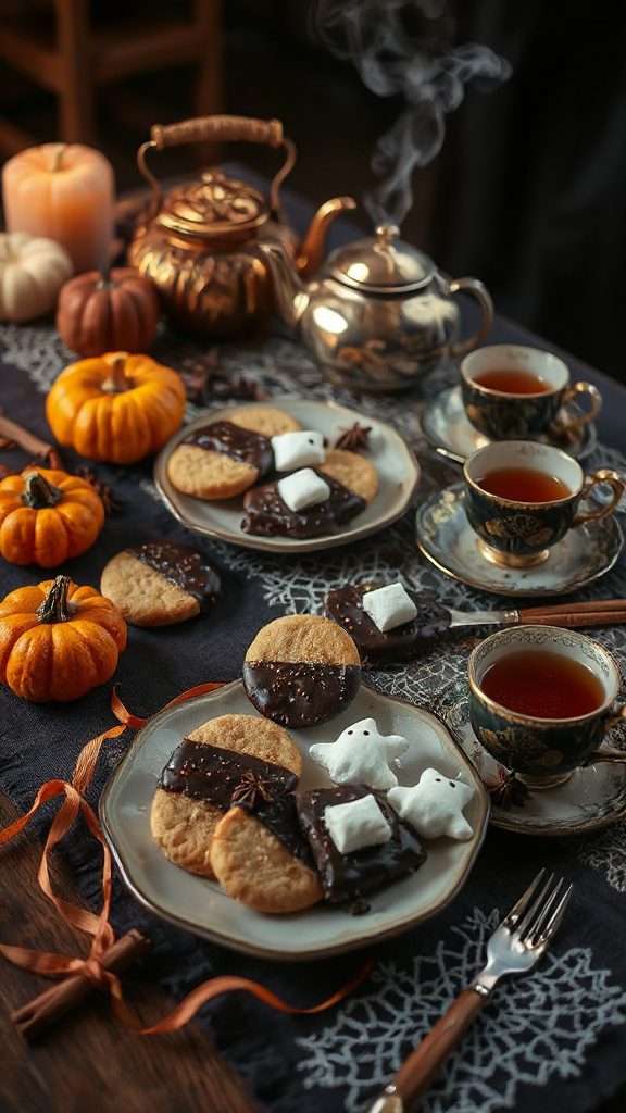 spooky chocolate dipped cookies spooky chocolate dipped cookies