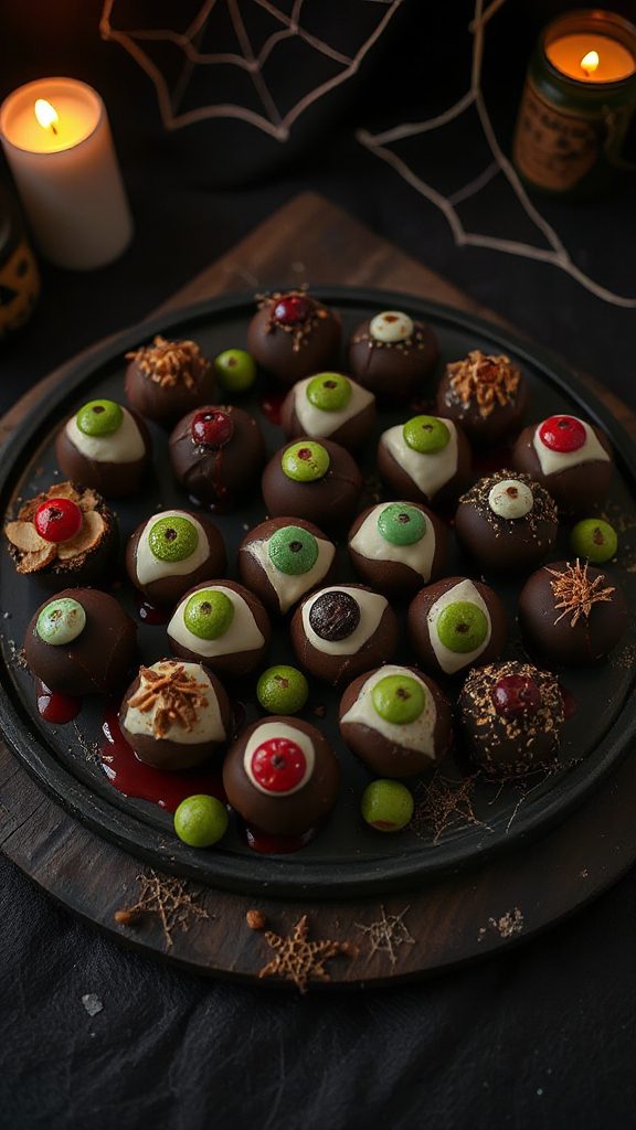 spooky chocolate eyeball truffles spooky chocolate eyeball truffles