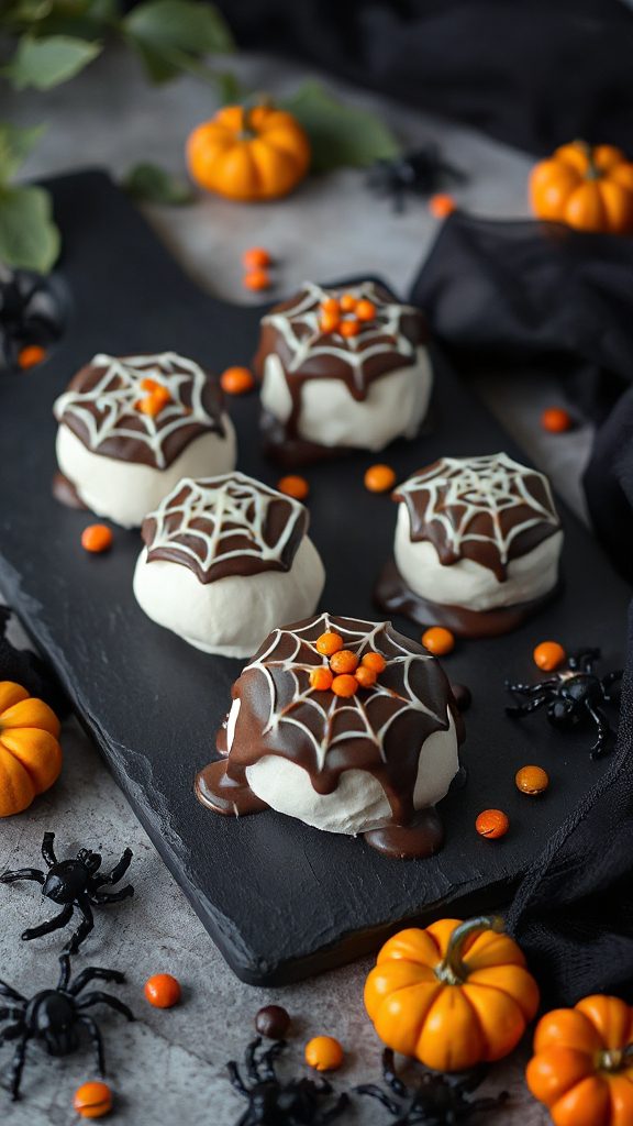 spooky chocolate marshmallow treats
