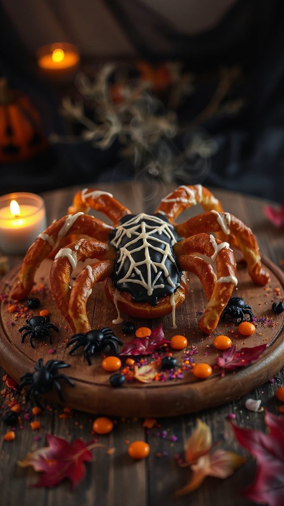 spooky chocolate pretzel snacks