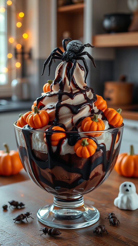 spooky chocolate sundae delight