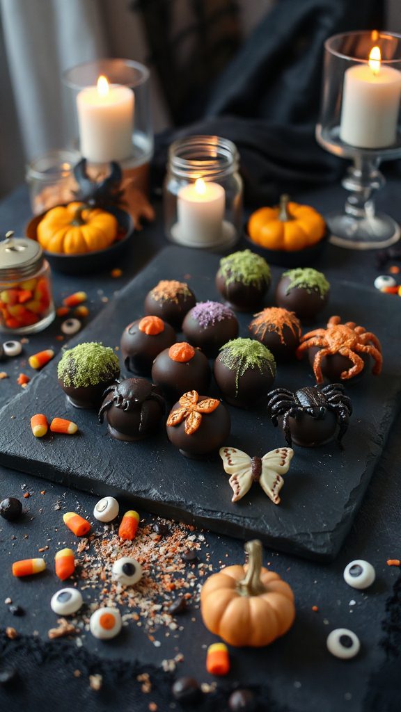 spooky chocolate truffle treats