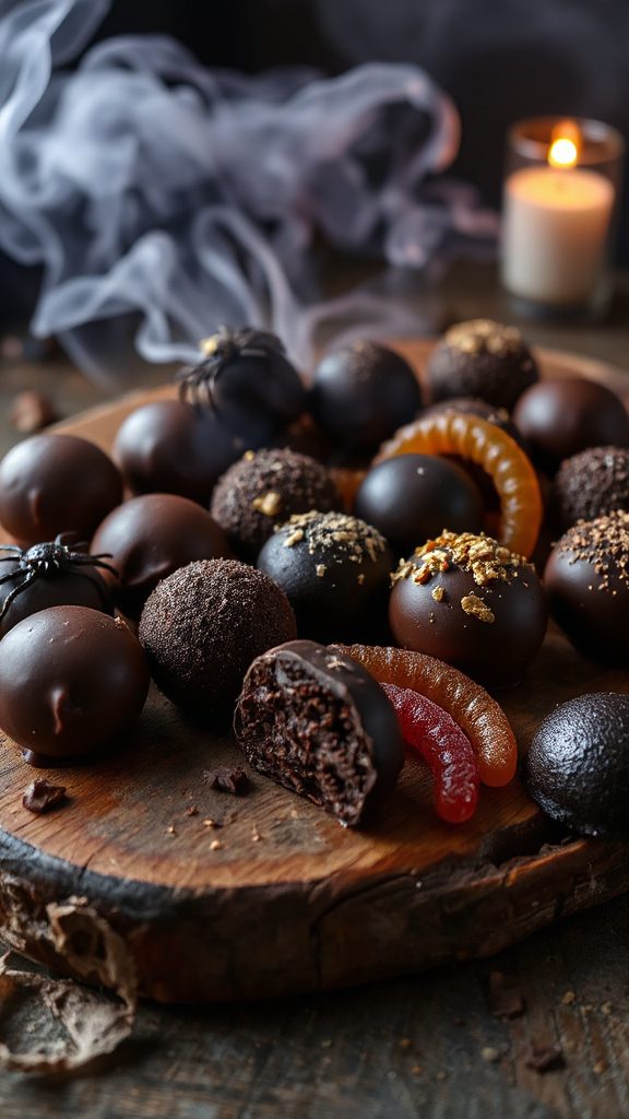 spooky chocolate truffle treats