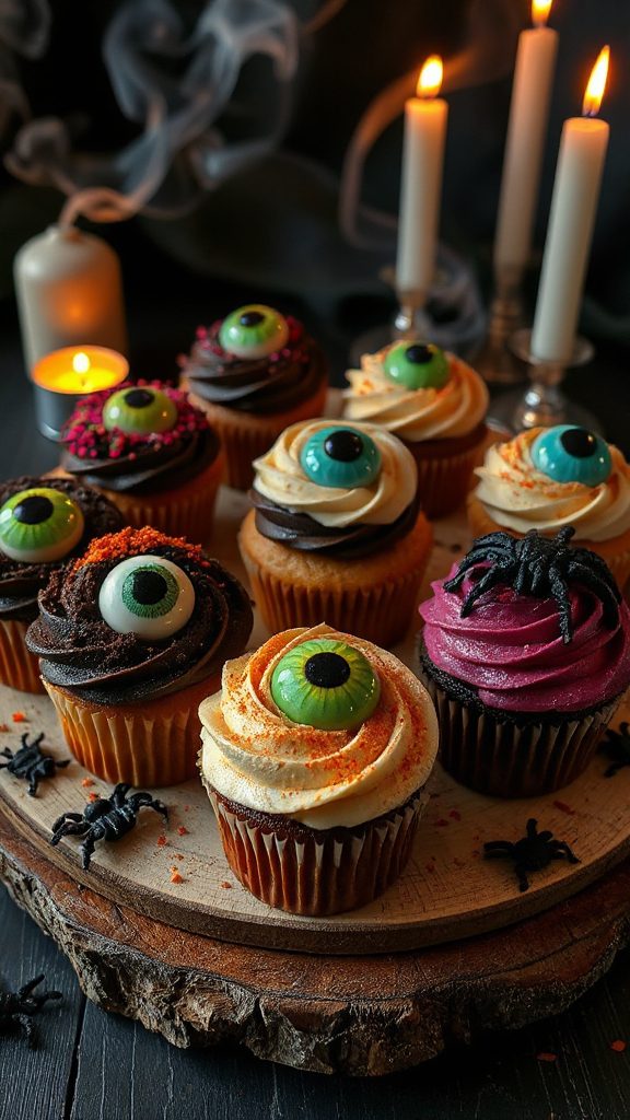 spooky decorated halloween cupcakes spooky decorated halloween cupcakes