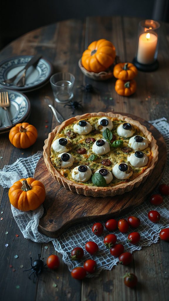 spooky eyeball quiche recipe