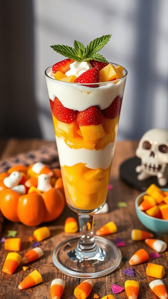 spooky fruit parfait delight spooky fruit parfait delight