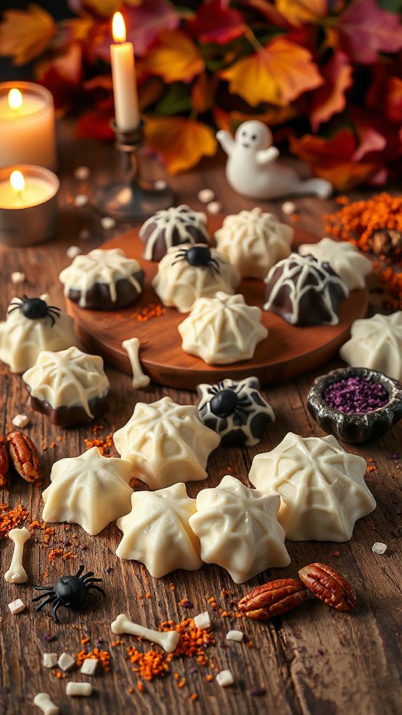 spooky halloween chocolate pralines