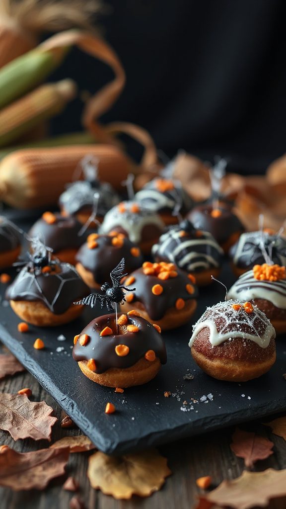 spooky halloween donut holes spooky halloween donut holes