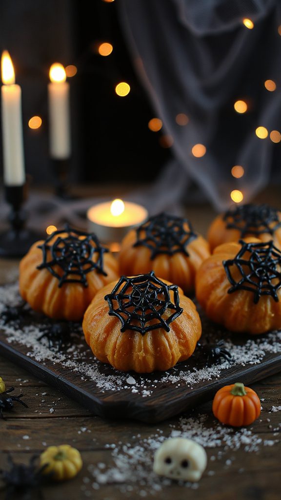 spooky halloween licorice cannelles