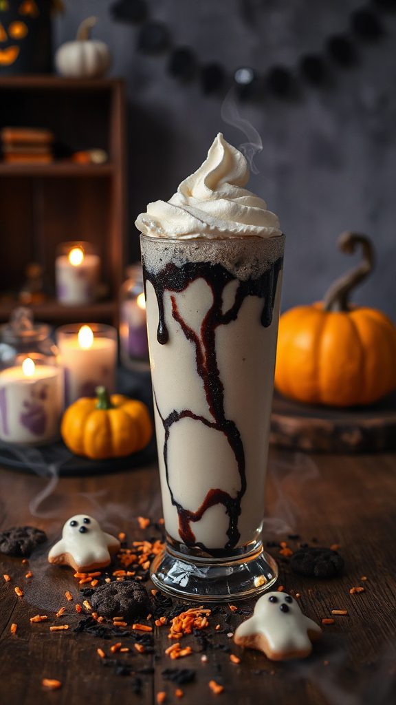 spooky halloween milkshake treat spooky halloween milkshake treat