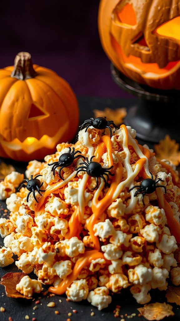 spooky halloween popcorn treat spooky halloween popcorn treat