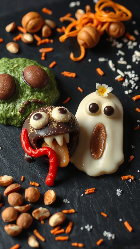spooky halloween praline treats