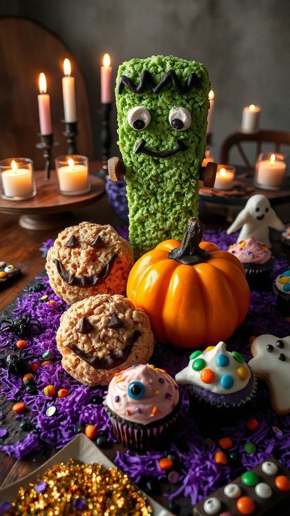 spooky halloween rice treats