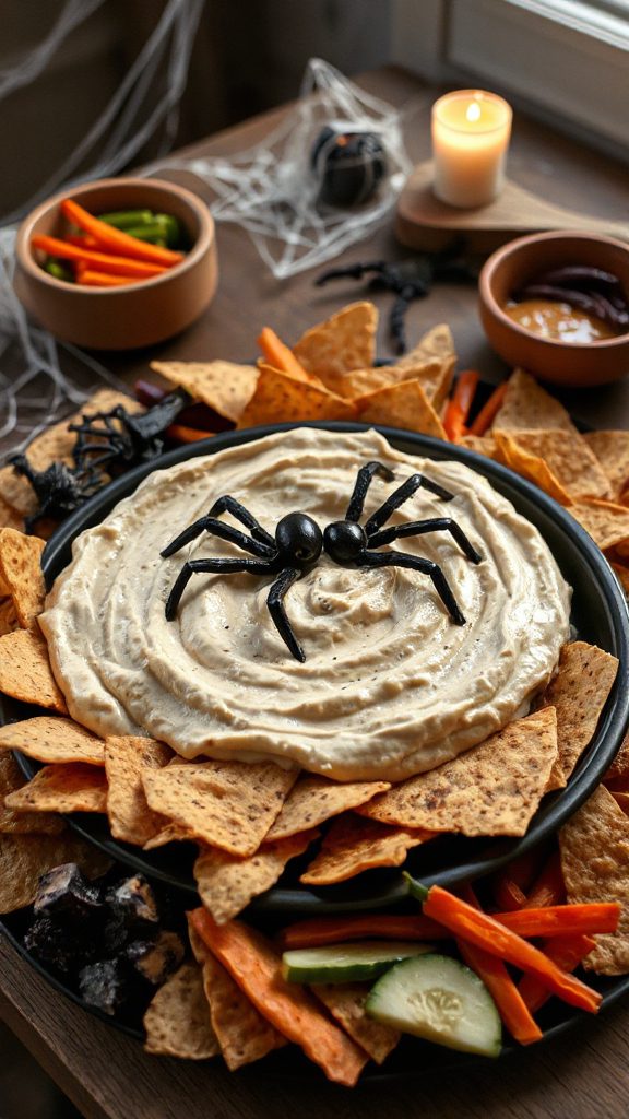 spooky halloween spider dip spooky halloween spider dip