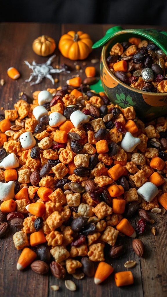 spooky halloween trail mix