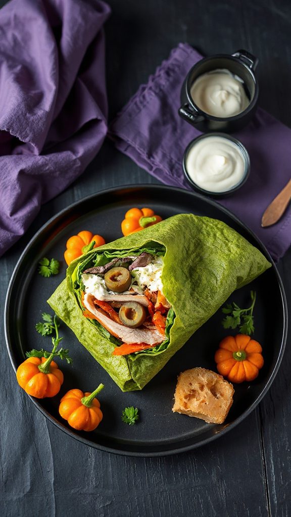 spooky halloween vegetable wrap spooky halloween vegetable wrap