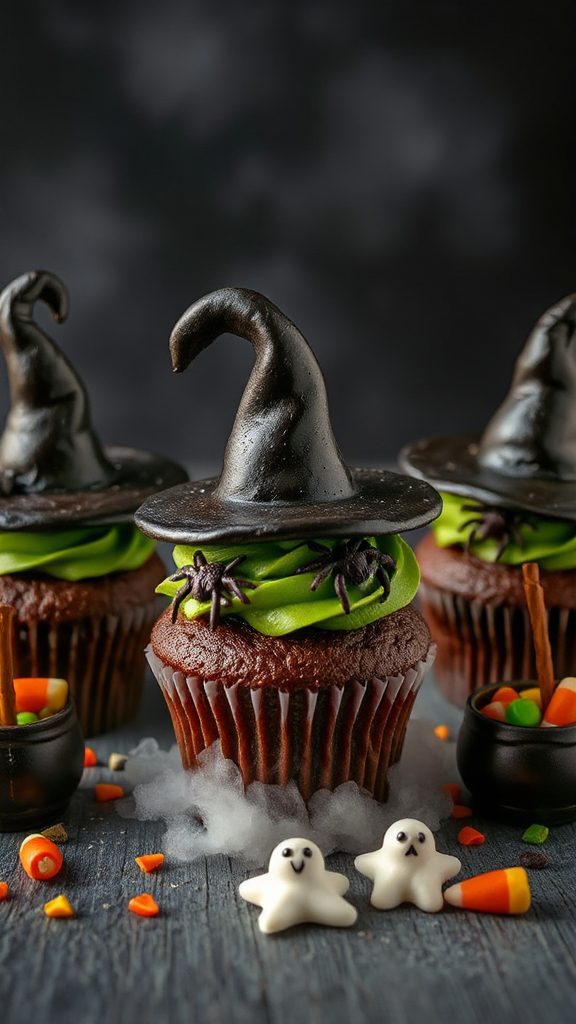 spooky halloween witch cupcakes spooky halloween witch cupcakes