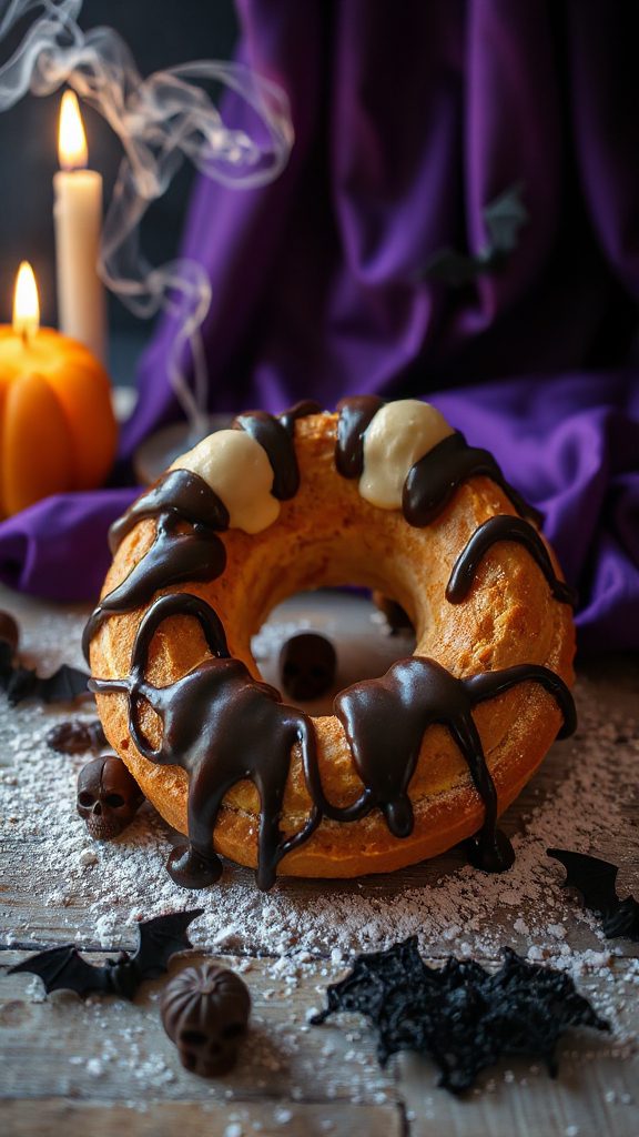 spooky hazelnut cream pastry