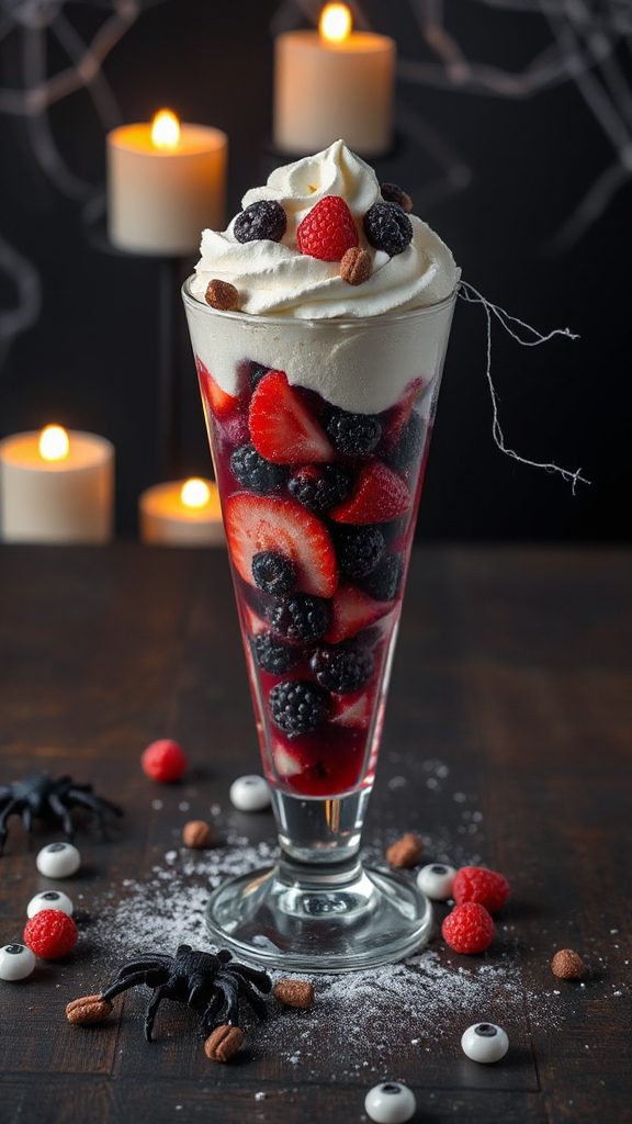 spooky layered berry dessert spooky layered berry dessert