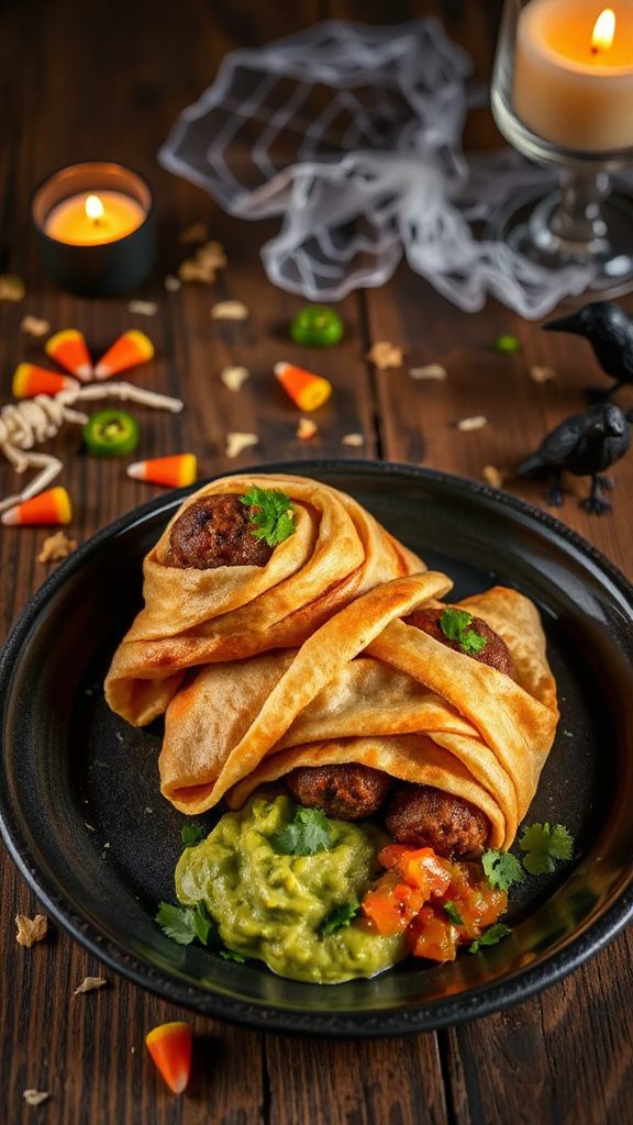 spooky meatball taco recipe