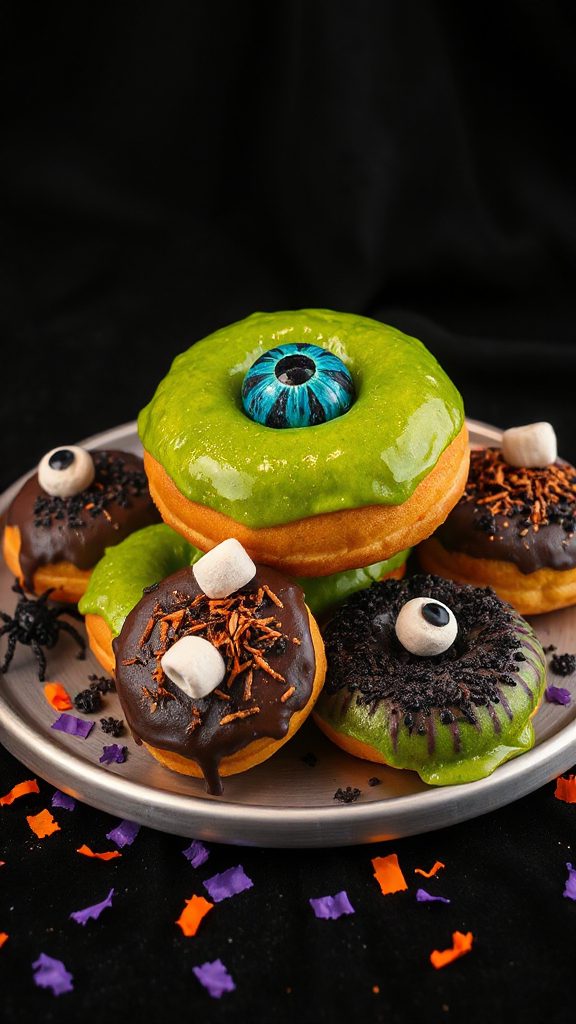 spooky monster eyeball donuts spooky monster eyeball donuts