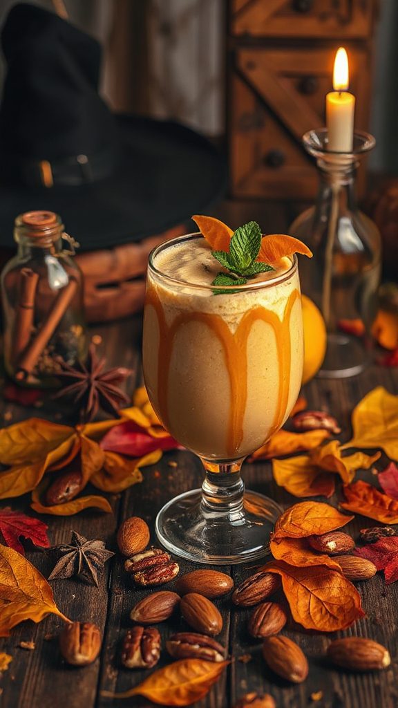 spooky nutritious honey smoothie