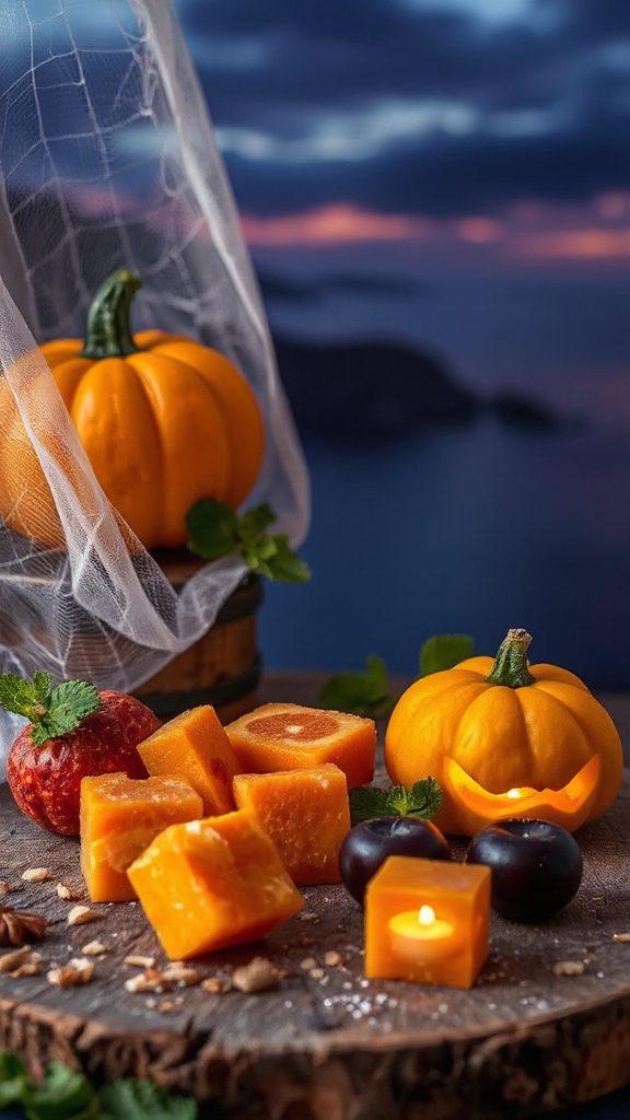 spooky orange halloween treats