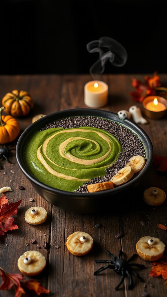 spooky peanut butter smoothie