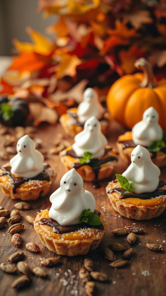 spooky pumpkin dessert tartlets spooky pumpkin dessert tartlets