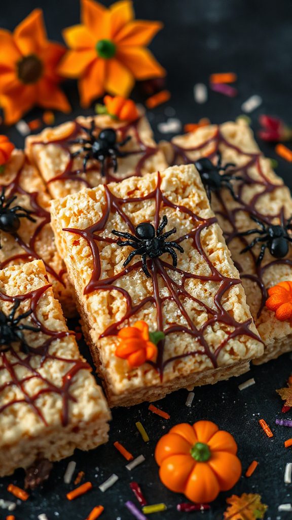 spooky rice krispie treats