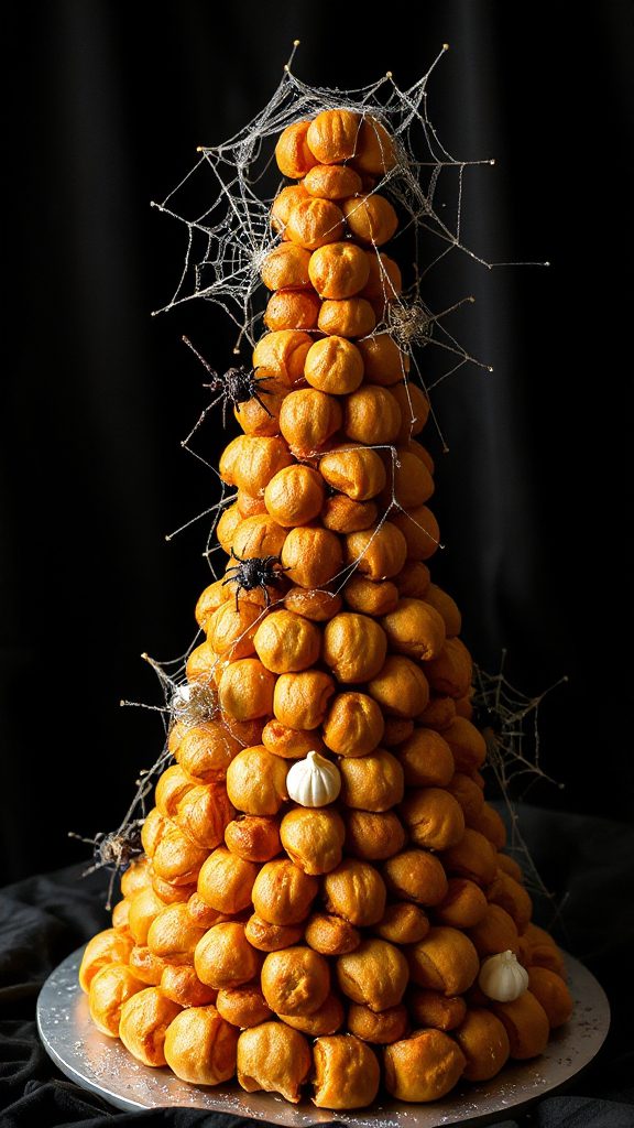 spooky sugar spiderweb decoration