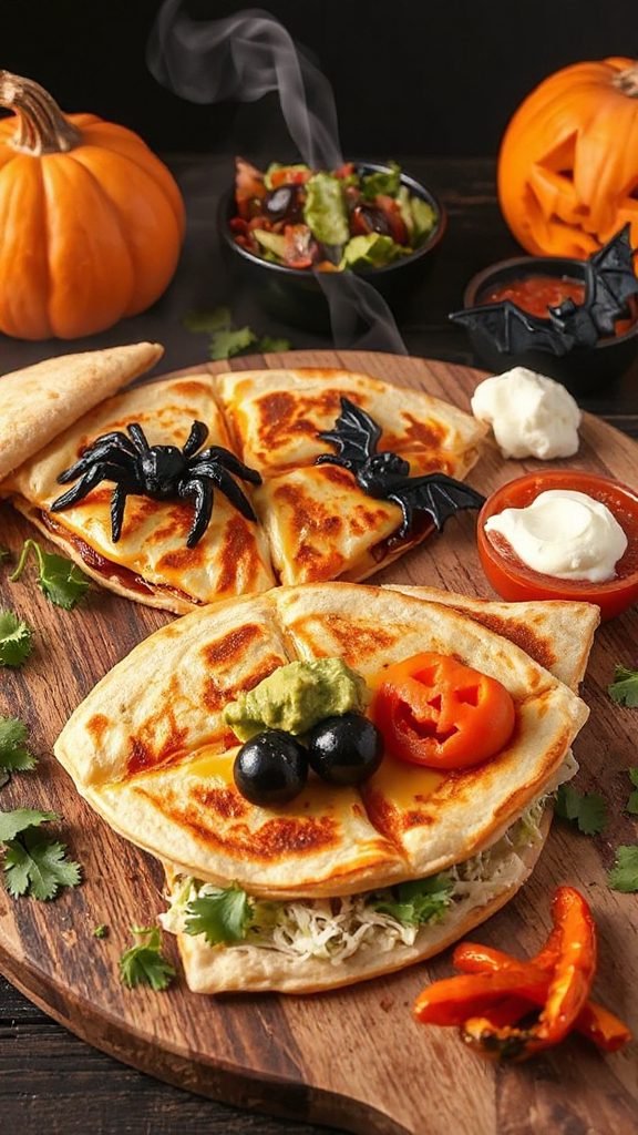 spooky taco inspired quesadillas delight