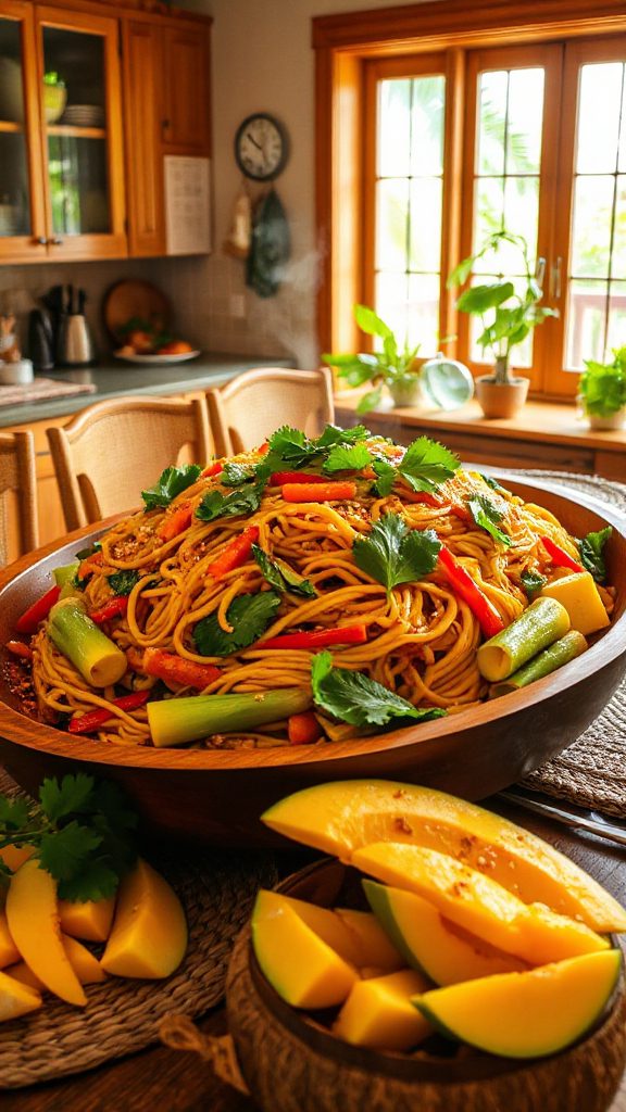 stir fried noodle celebration dish