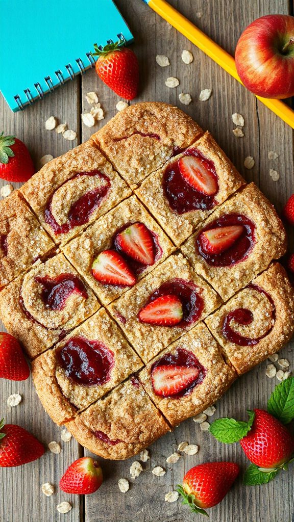 strawberry oatmeal bars recipe