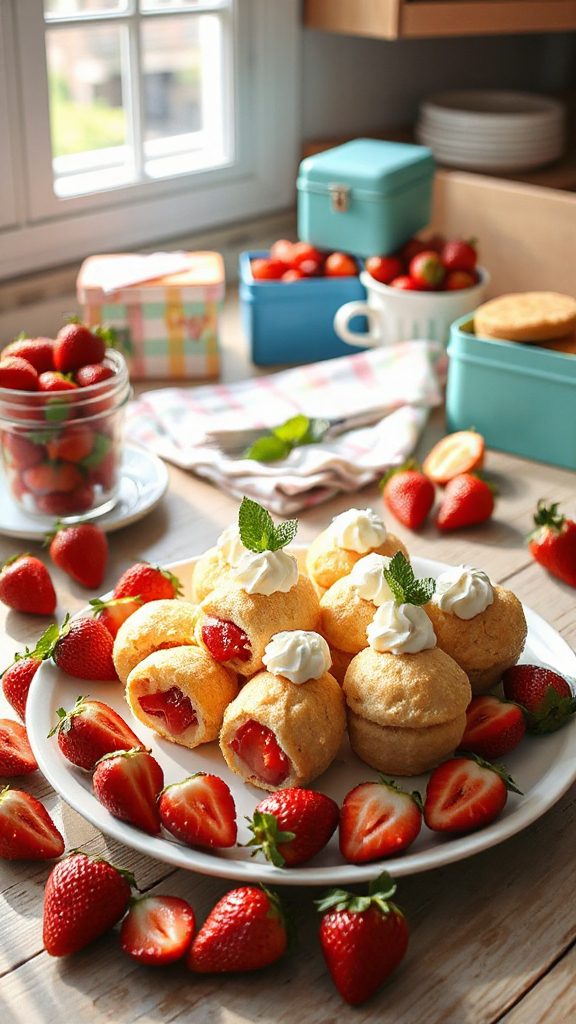 strawberry shortcake mini bites