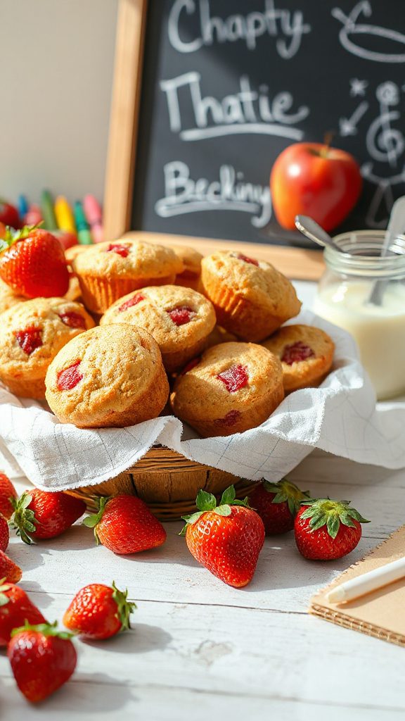 strawberry yogurt mini muffins strawberry yogurt mini muffins
