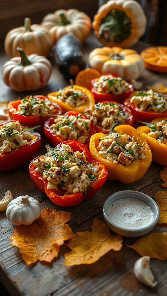 stuffed peppers with cauliflower stuffed peppers with cauliflower