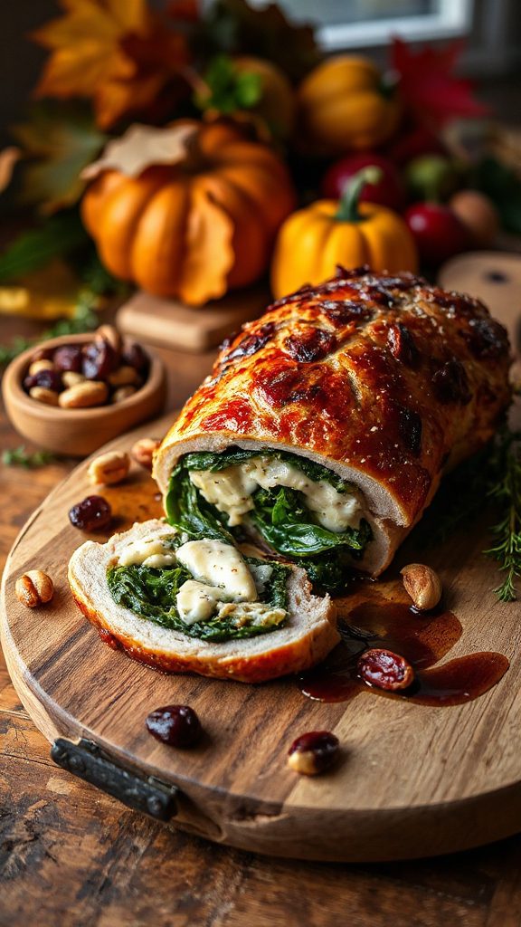 stuffed pheasant with cheese