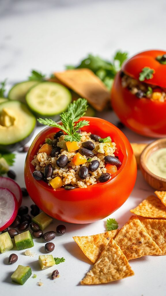 stuffed vibrant quinoa tomatoes stuffed vibrant quinoa tomatoes