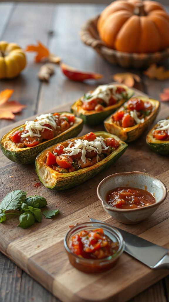 stuffed zucchini with quinoa