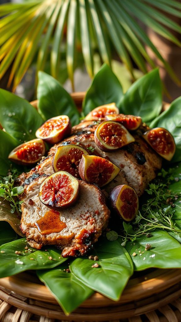 succulent pork wrapped leaves succulent pork wrapped leaves