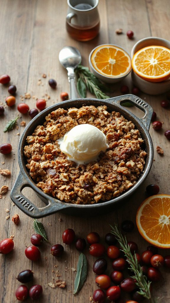 sumac berry dessert crumble