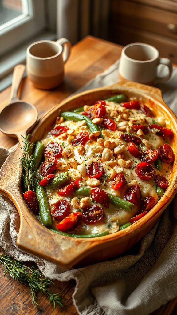 sun dried tomato green bean casserole