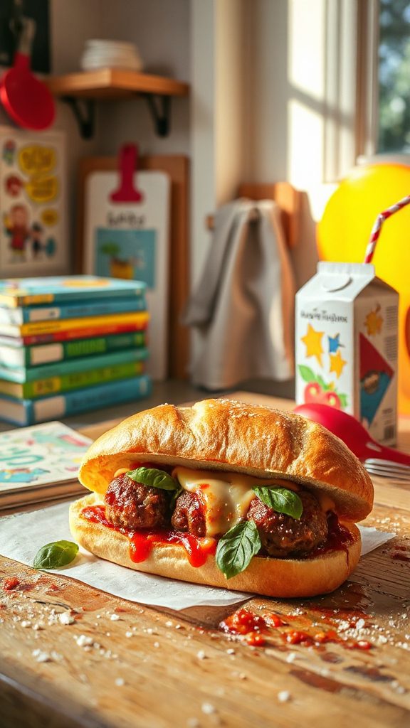 superhero meatball sub sandwiches