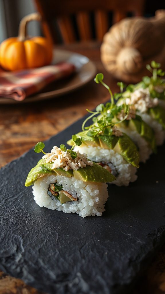 sushi inspired spinach artichoke dip