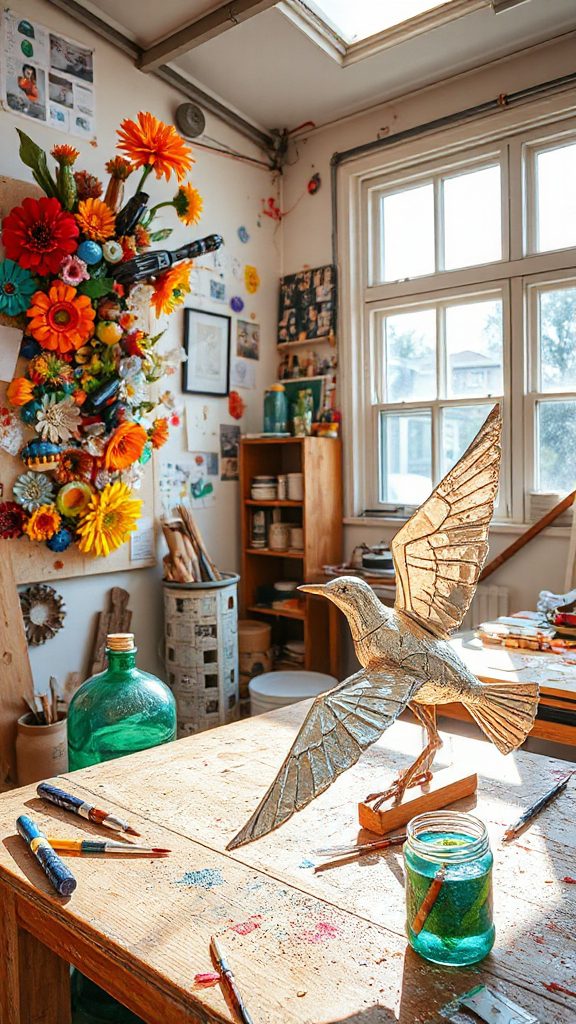 sustainable salad inspired art