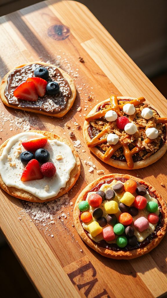 sweet and fun mini pizzas