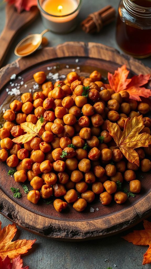 sweet and smoky chickpea snack
